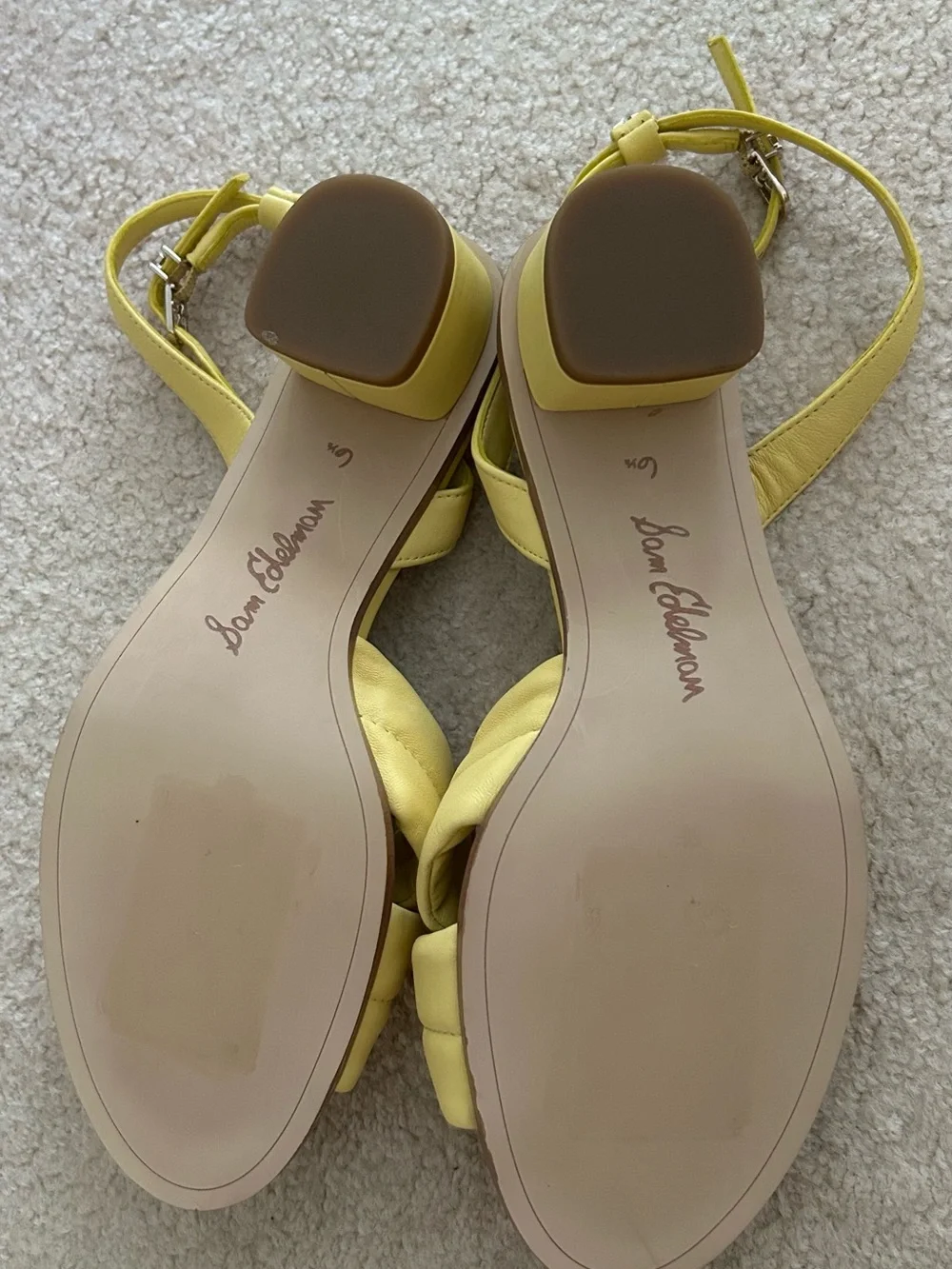 Sam Edelman Lemon Knot Front Ankle-Strap Heels. Size 6 1/2 - Picture 7 of 9